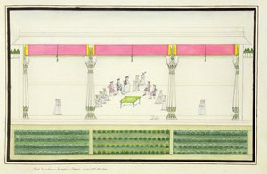 Vertrag des Nawab mit den Briten in Benares 1765, bei dem Gentil anwesend war, aus dem Gentil-Album, veröffentlicht 1774