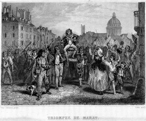 Triumph von Marat - in Revolution francaise von Thiers. 19. Jahrhundert von French School