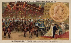 Zar Nikolaus II. von Russland besucht Paris