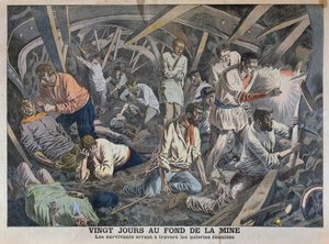 Zwanzig Tage am Grund der Mine, aus Le Petit Journal, April 1906