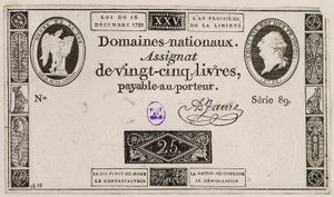 Fünfundzwanzig-Livres-Banknote, Serie 89