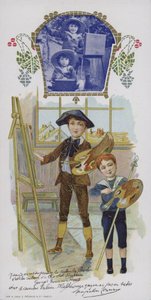 Zwei Jungen beim Malen