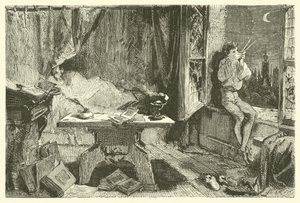 Tycho Brahe misst die Entfernung, die die Sterne trennt von French School