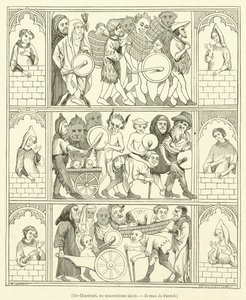 Ein Charivari im 14. Jahrhundert, Roman de Fauvel von French School