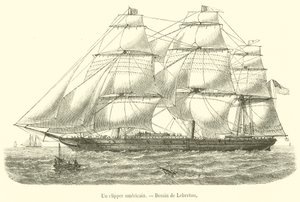 Ein amerikanischer Clipper von French School