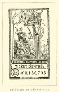 Ein Ticket der Ausstellung von French School