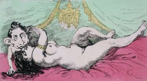 Unter dem Kaiserreich: Die Erziehung eines Prinzen. Karikatur über Eugène Louis Napoleon (1856-1879), Sohn von Napoleon III. 19. Jahrhundert von French School