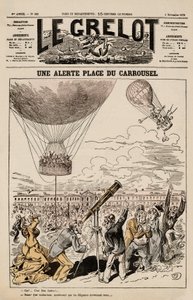 Une Alerte, Place du Carrousel, aus Le Grelot, 3. November von French School
