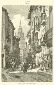 Eine Straße in Toledo von French School