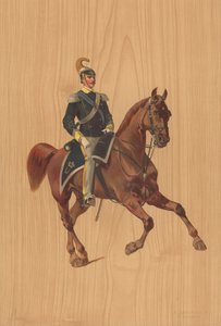 Unbekannter Soldat zu Pferd