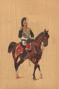 Unbekannter Soldat zu Pferd