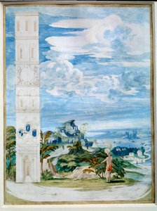 Verwendung eines Astrolabiums, astronomisches Instrument: Zielen auf die Sonne. Aquarell der französischen Schule des 16. Jahrhunderts. Paris, Louvre Museum von French School