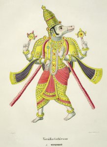 Varaha, graviert von de Marlet von French School