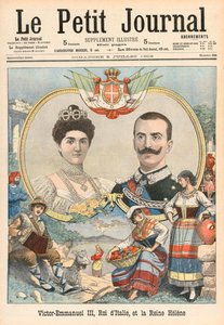 Viktor Emanuel III. von Italien und Königin Helene von French School