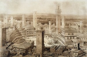 Blick über Siena, aus Fragments d
