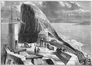 Ansicht von Gibraltar vom Signalturm aus von French School