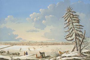 Ansicht von St. Petersburg, veröffentlicht in Paris ca. 1850