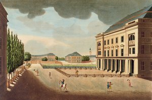 Ansicht der Berliner Börse, frühes 19. Jahrhundert von French School