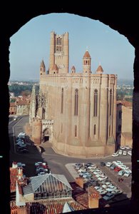 Ansicht der Kathedrale von Sainte-Cécile, 1277-1392