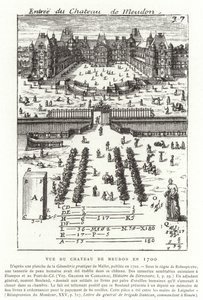 Ansicht des Château de Meudon im Jahr 1700