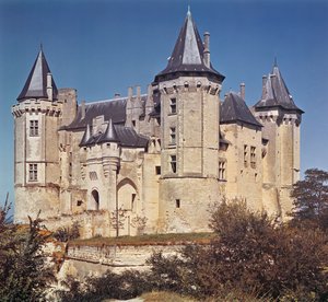Ansicht des Schlosses, 1227 von St. Louis wieder aufgebaut und im 16. Jahrhundert von Bartolommeo verstärkt von French School
