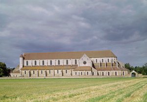 Ansicht der Zisterzienserabtei, gebaut 1140-60