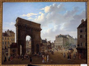 Ansicht der Porte Saint Martin in Paris