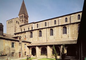 Ansicht des St. Ardain-Kreuzgangs, 10.-11. Jahrhundert