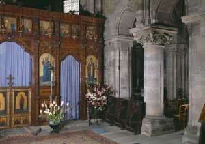 Ansicht des Chors, 1165-70 von French School
