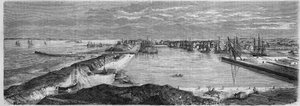 Ansicht der Stadt Saint Nazaire (Loire Atlantique, 44)