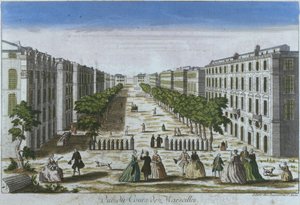 Ansicht der Cours, Marseille, Frankreich