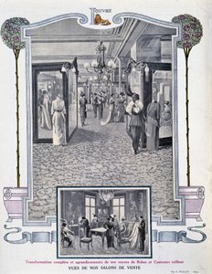 Ansicht der Verkaufsmesse des Geschäfts „Au Louvre“
