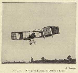 Reise von Farman von Chalons nach Reims