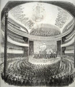 Ansicht des Theaters rue du Château d