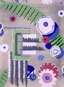 Tapetendesign von Maison Hans et Fils, veröffentlicht 1930 von French School