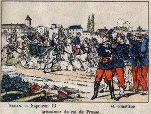 Krieg von 1870 zwischen Frankreich und Preußen: Die Schlacht von Sedan, Kaiser Napoleon III. (Louis Napoleon Bonaparte) von French School