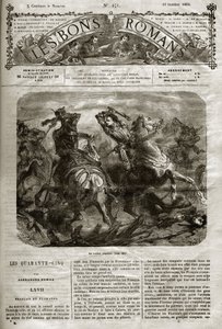 Religionskriege - Die Fünfundvierzig - Französisch und Flämisch - Die besondere Schlacht von Henri de Joyeuse (1563-1608) - Die guten Romane 1864 - Alexandre Dumas Vater von French School