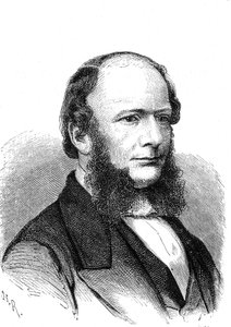Werner Von SIEMENS (1816-1892), deutscher Erfinder und Industrieller (elektrischer Telegraf). Gravur 1868 von French School