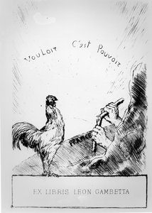 Wo ein Wille ist, ist auch ein Weg, Buchplatte von Leon Gambetta