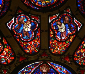 Fenster Ww mit Darstellung von Engeln von French School
