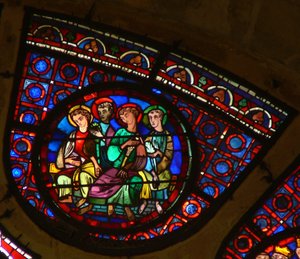 Fenster Ww mit Darstellung von vier Aposteln