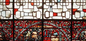Fenster, das Weber darstellt