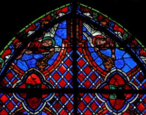 Fenster w01, Engel darstellend