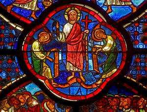 Fenster w0, Darstellung von Christus in Herrlichkeit