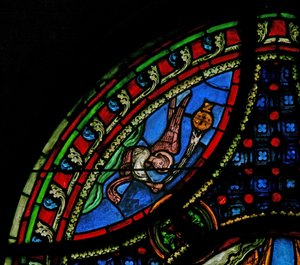 Fenster w0, Darstellung eines Engels