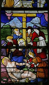 Fenster w0, Abnahme vom Kreuz