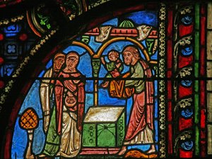 Fenster w0, Darstellung der Darstellung im Tempel