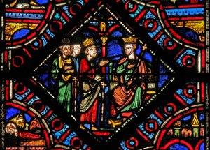 Fenster w0 mit den Weisen bei Herodes