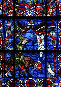 Fenster w103, Stifter darstellend - Metzger von French School