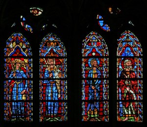 Fenster w103, die Synagoge, Judith, die Propheten Hosea und Joel von French School